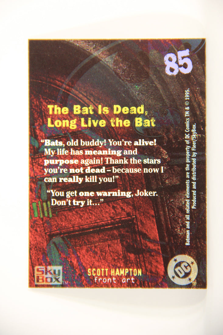 Batman Master Series 1995 Trading Card #85 Bat Is Dead Long Live The Bat ENG L008814