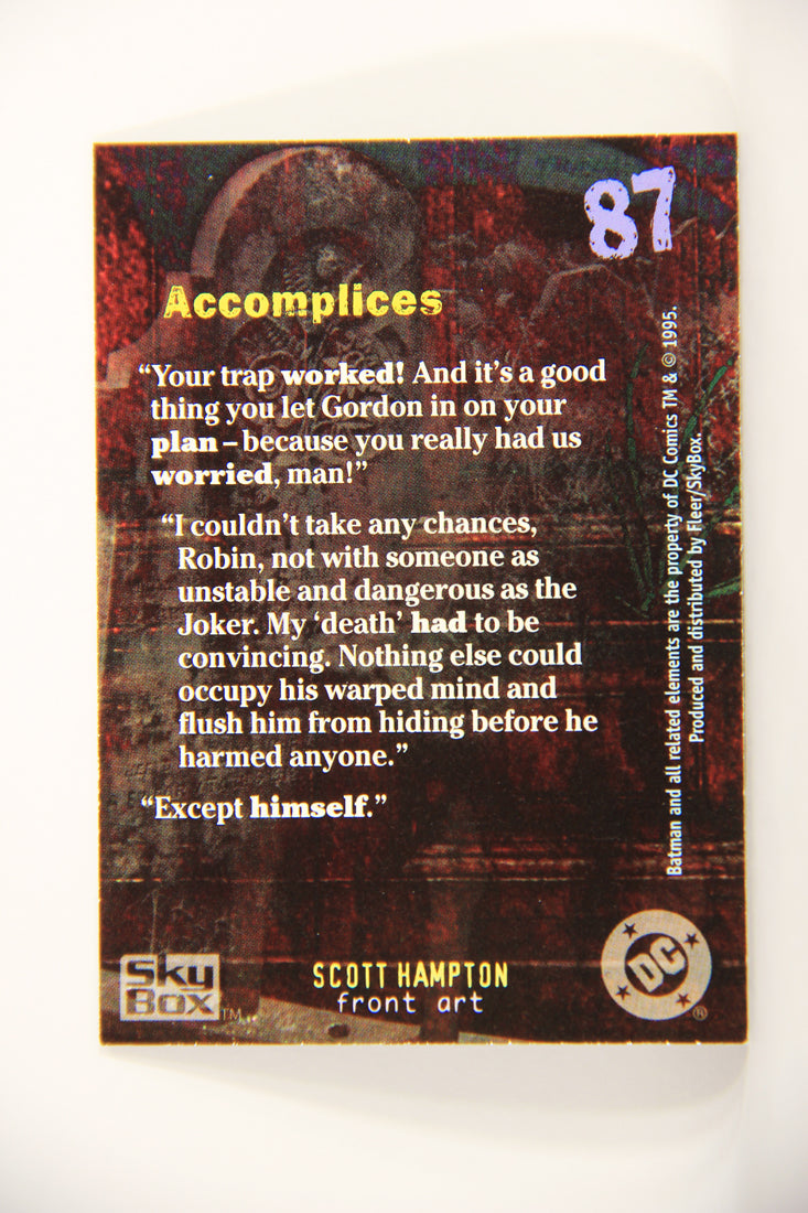 Batman Master Series 1995 Trading Card #87 Accomplices ENG L008816