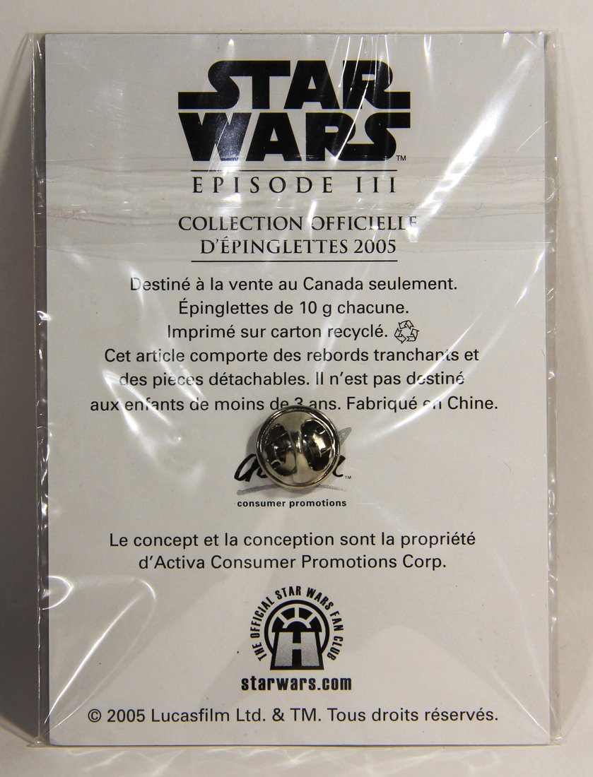 Star Wars C-3PO 2005 Canadian French Lapel Pin Revenge Of The Sith New Sealed L008957