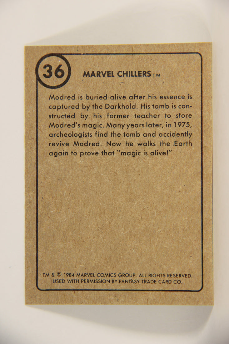 Marvel Superheroes First Issue Covers 1984 Card #36 Marvel Chillers ENG L009021
