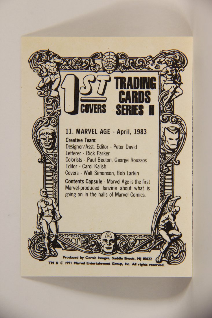 Marvel Superheroes First Issue Covers 1991 Trading Card #11 Marvel Age ENG L009056