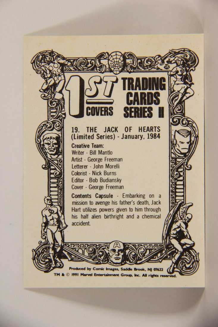 Marvel Superheroes First Issue Covers 1991 Trading Card #19 The Jack Of Hearts ENG L009064