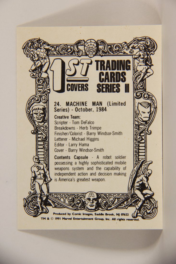 Marvel Superheroes First Issue Covers 1991 Trading Card #24 Machine Man ENG L009069