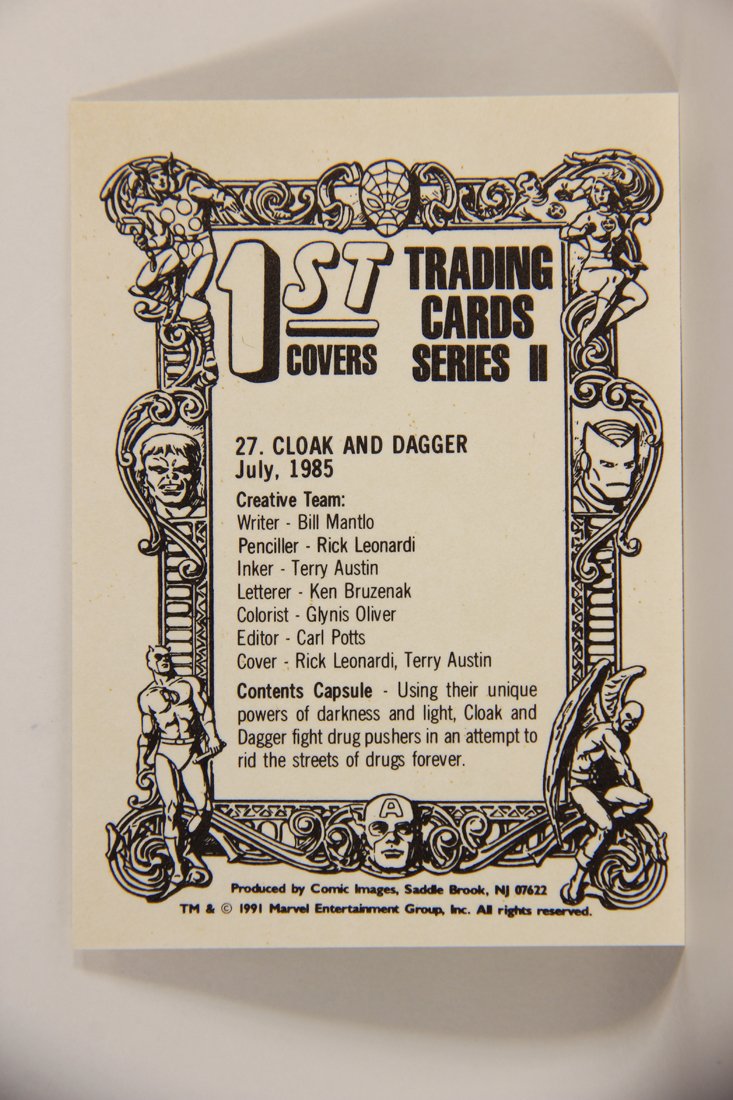 Marvel Superheroes First Issue Covers 1991 Trading Card #27 Cloak And Dagger ENG L009072