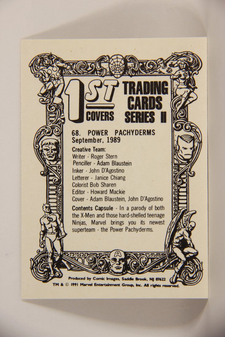 Marvel Superheroes First Issue Covers 1991 Trading Card #68 Power Pachyderms ENG L009113