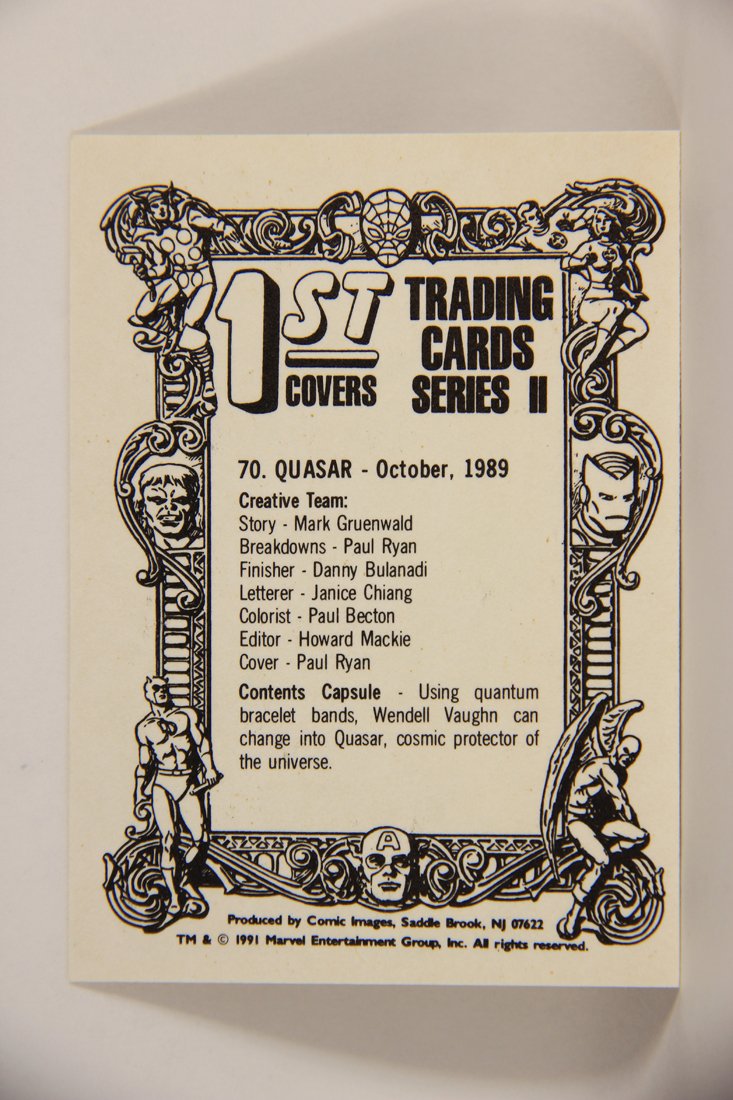 Marvel Superheroes First Issue Covers 1991 Trading Card #70 Quasar ENG L009115