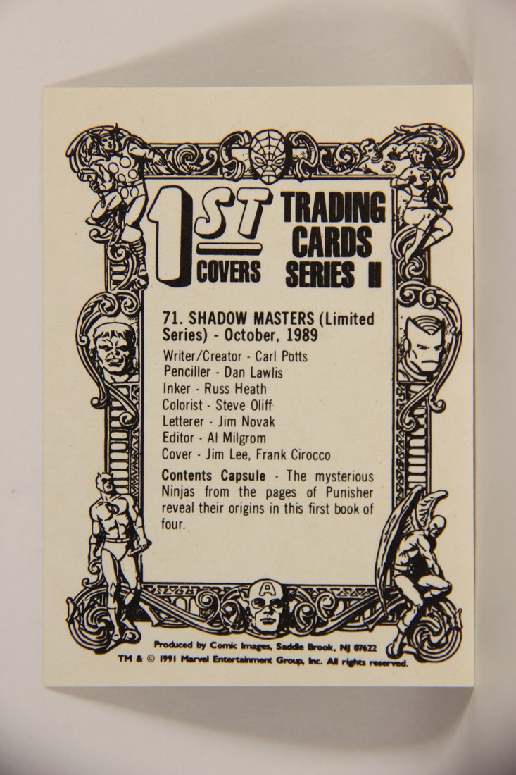 Marvel Superheroes First Issue Covers 1991 Trading Card #71 Shadow Masters ENG L009116