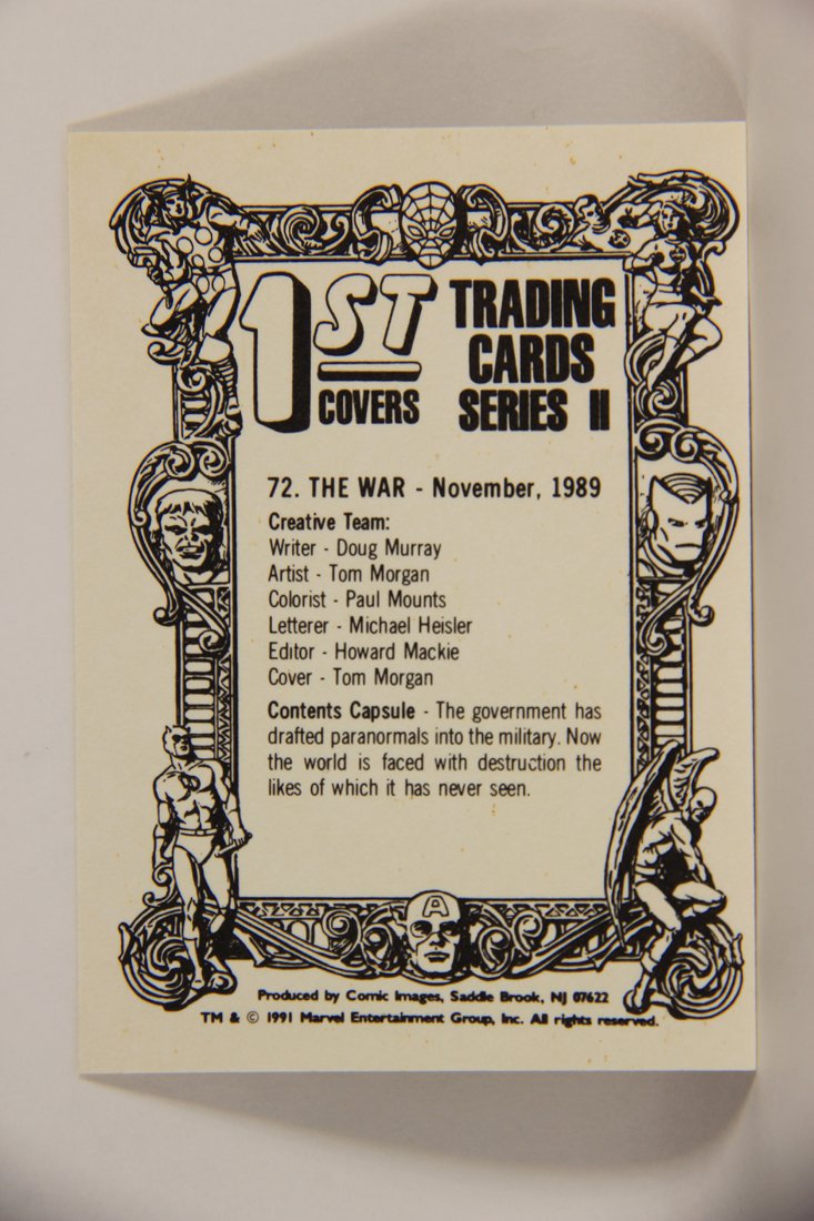 Marvel Superheroes First Issue Covers 1991 Trading Card #72 The War ENG L009117