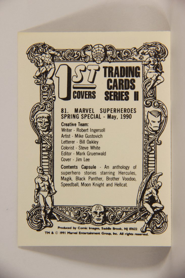 Marvel Superheroes First Issue Covers 1991 Trading Card #81 Marvel Spring Special ENG L009126