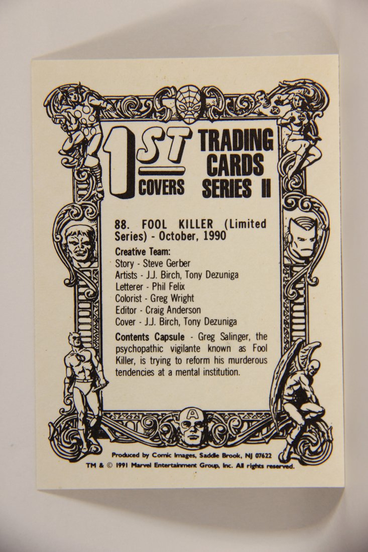 Marvel Superheroes First Issue Covers 1991 Trading Card #88 Fool Killer ENG L009133