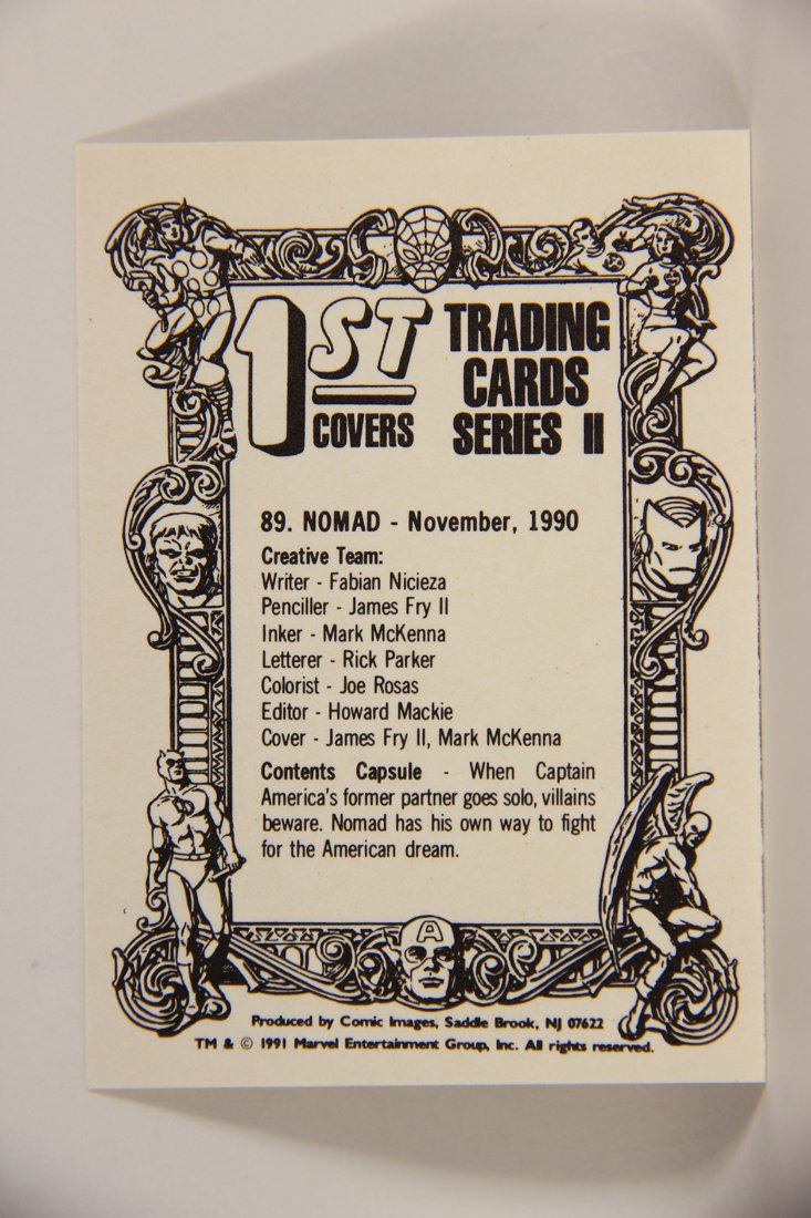 Marvel Superheroes First Issue Covers 1991 Trading Card #89 Nomad ENG L009134