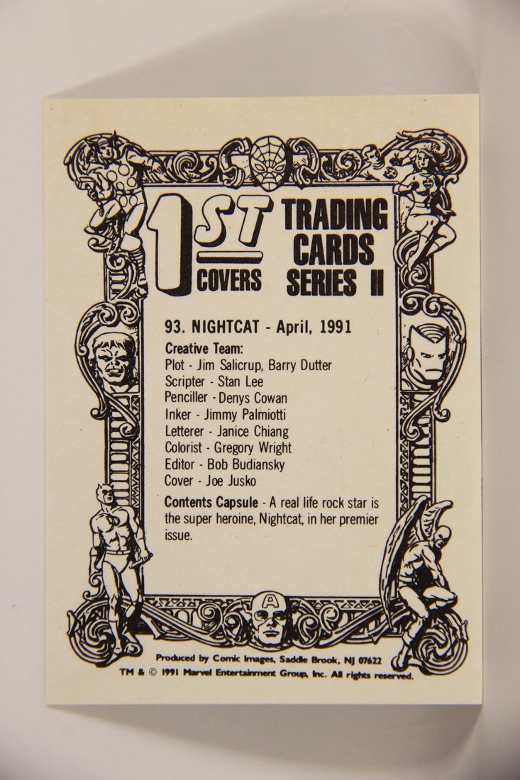 Marvel Superheroes First Issue Covers 1991 Trading Card #93 Nightcat ENG L009138