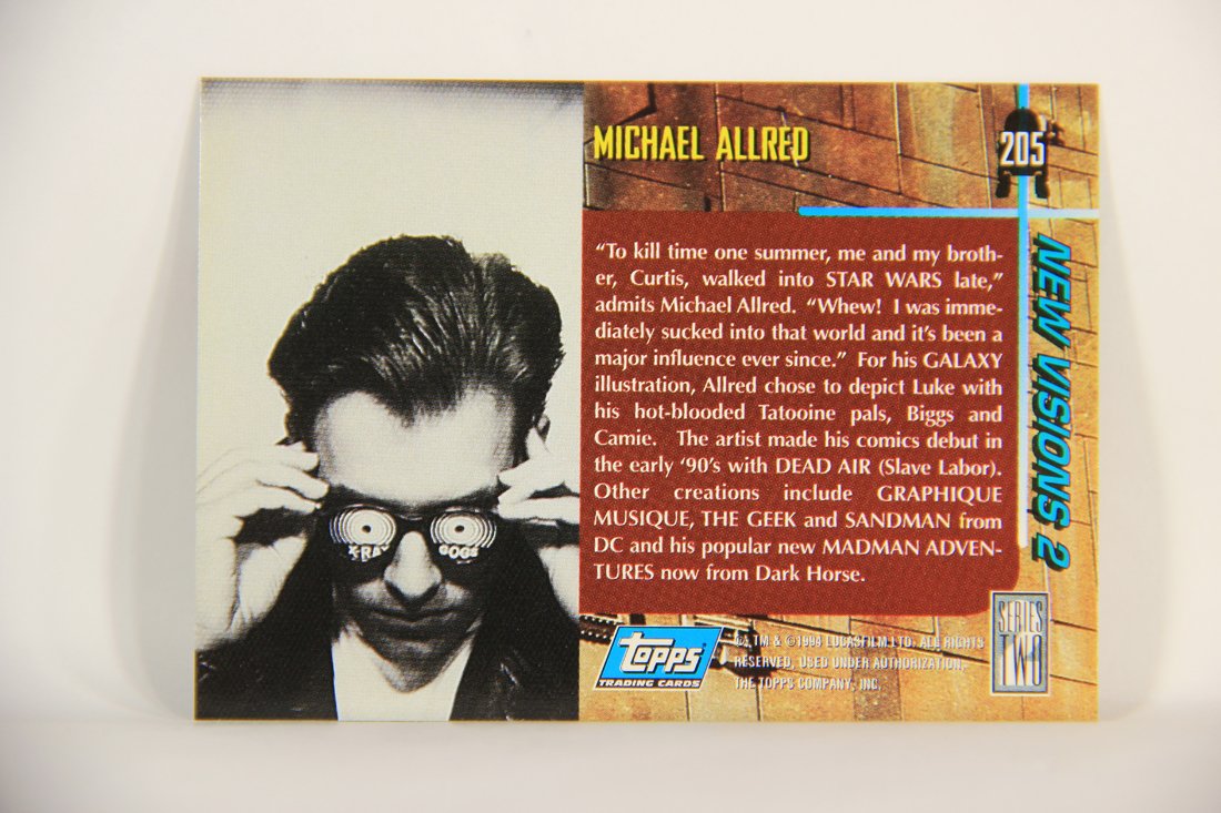 Star Wars Galaxy 1994 Topps Trading Card #205 Luke On Tatooine Artwork ENG L009319
