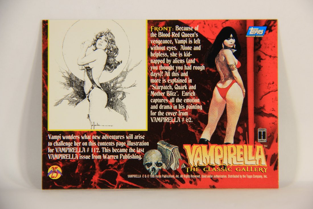 Vampirella 1995 Topps Trading Card #25 Kidnapped By Aliens ENG L009348