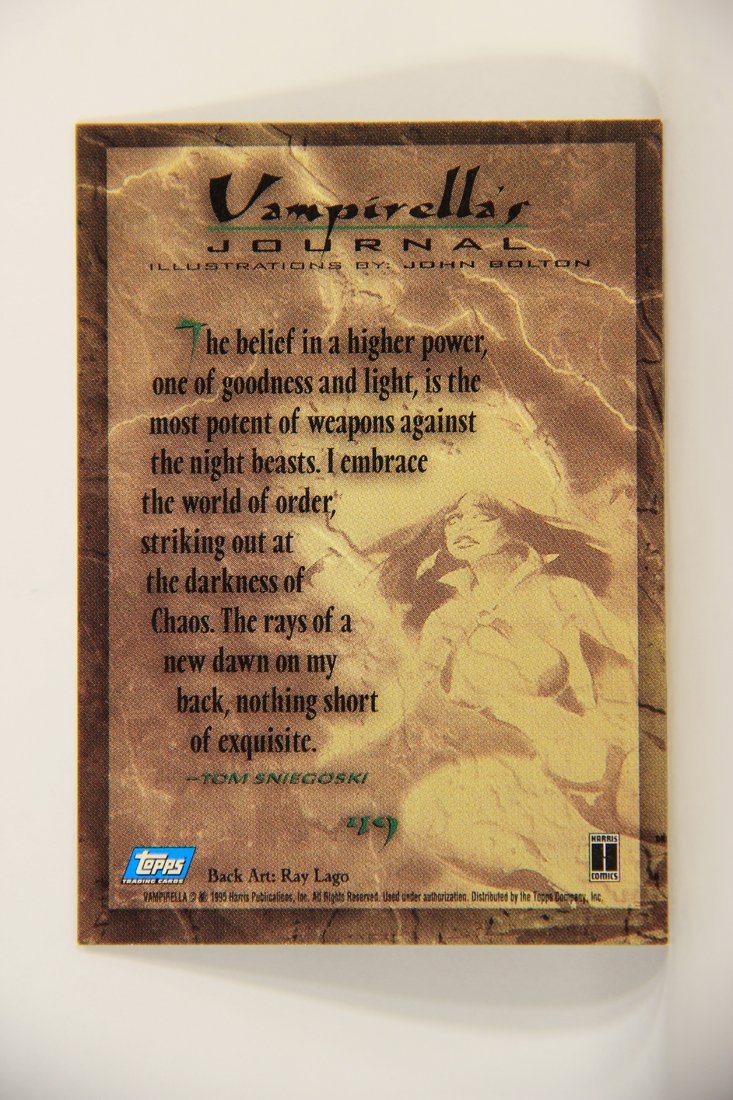 Vampirella 1995 Topps Trading Card #49 Rays Of A New Dawn ENG L009372