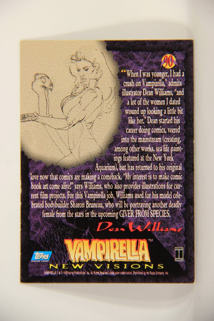 Vampirella 1995 Topps Trading Card #90 Vampirella By Dean Williams ENG L009413