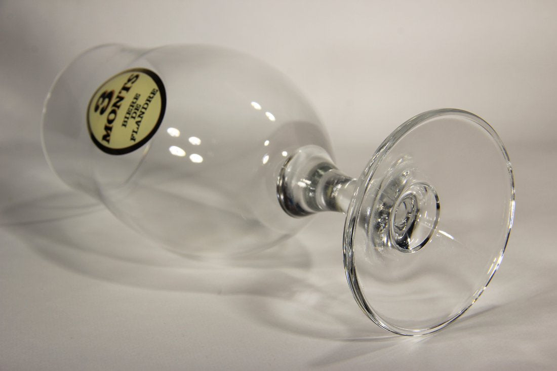 3 Monts Beer Glass France Tulip Glass Type Bière de Flandre L009491