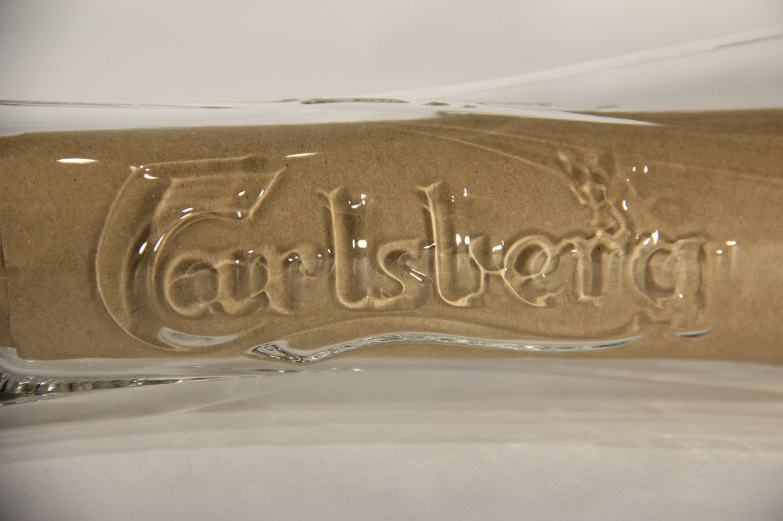 Carlsberg Beer Pilsner Glass Embossed 0.25L Denmark L009512