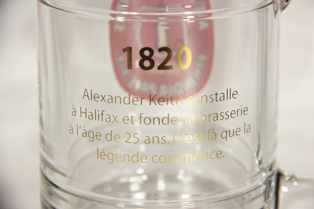 Alexander Keith's India Pale Ale 1820 Variant Beer Mug Canada Nova Scotia L009517