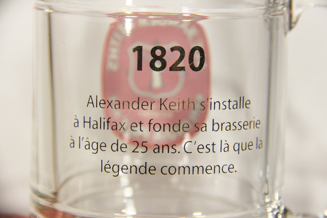 Alexander Keith's India Pale Ale 1820 Variant Beer Mug Canada Nova Scotia L009517