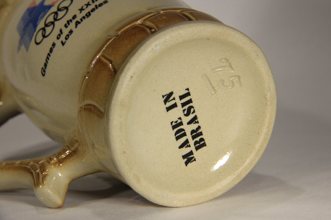 Summer Olympic Games 1984 Los Angeles Vintage Embossed Ceramic Mug L009522