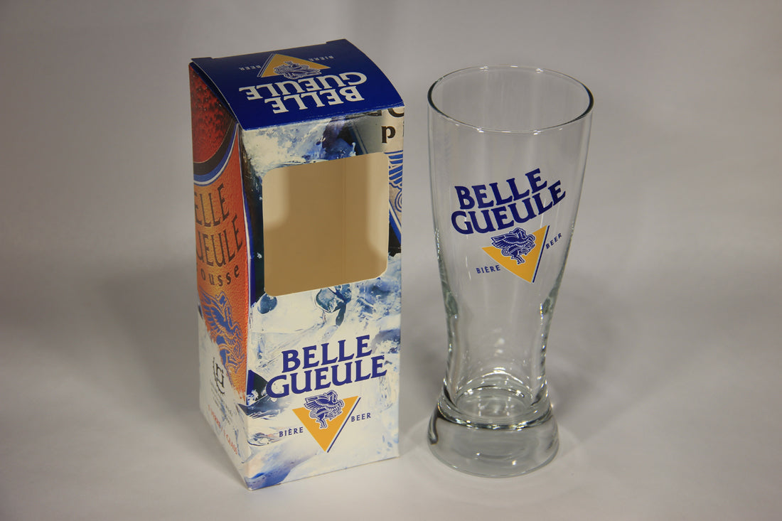 Belle Gueule Beer Pilsner Glass FR-ENG Box Canada Quebec L009597
