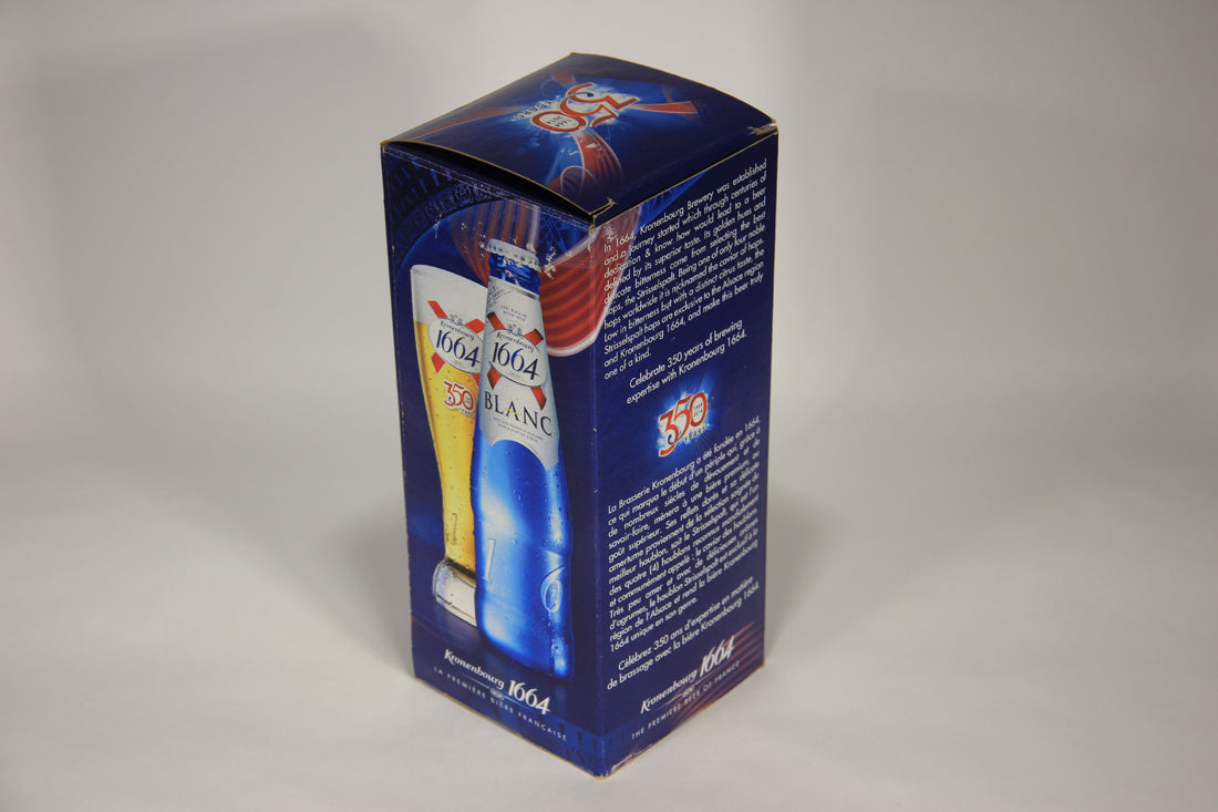 Kronenbourg 350 Years Limited Edition Beer Pilsner Glass FR-ENG Box France L009607