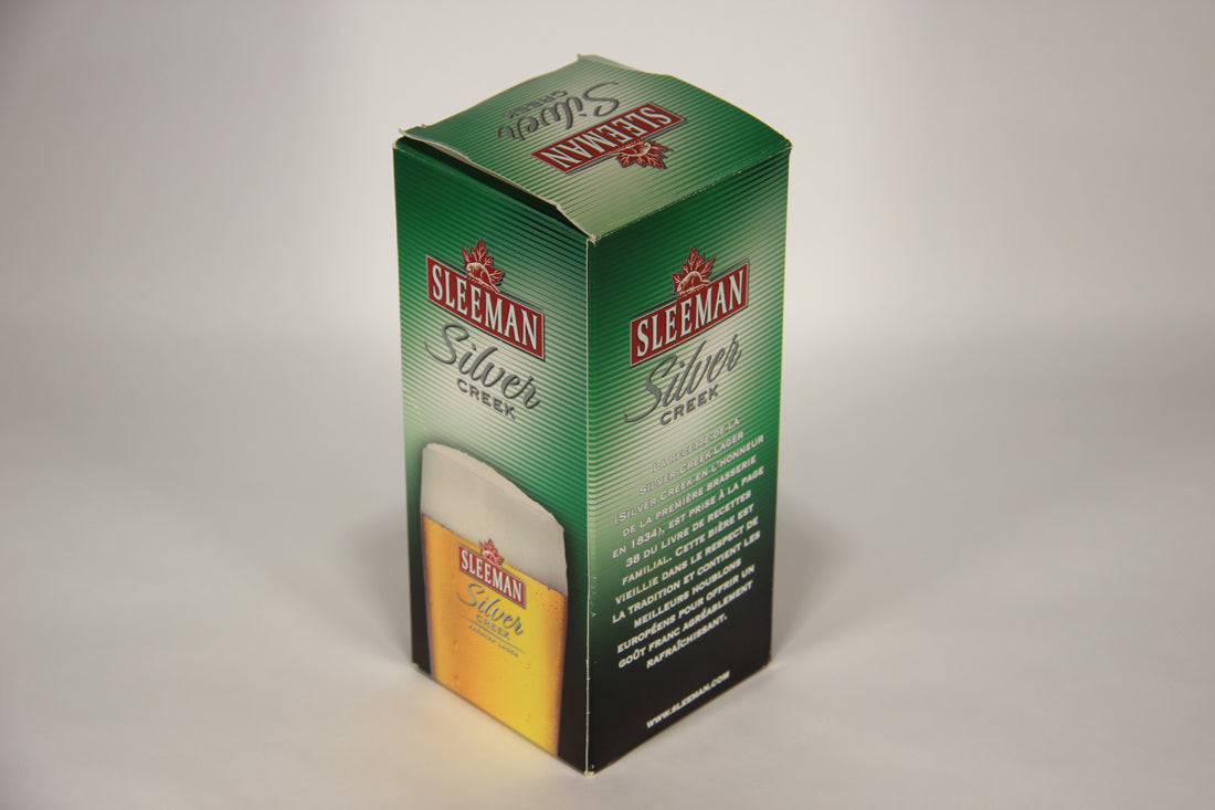 Sleeman Silver Creek Beer Willi Becher Glass French Box Canada L009611