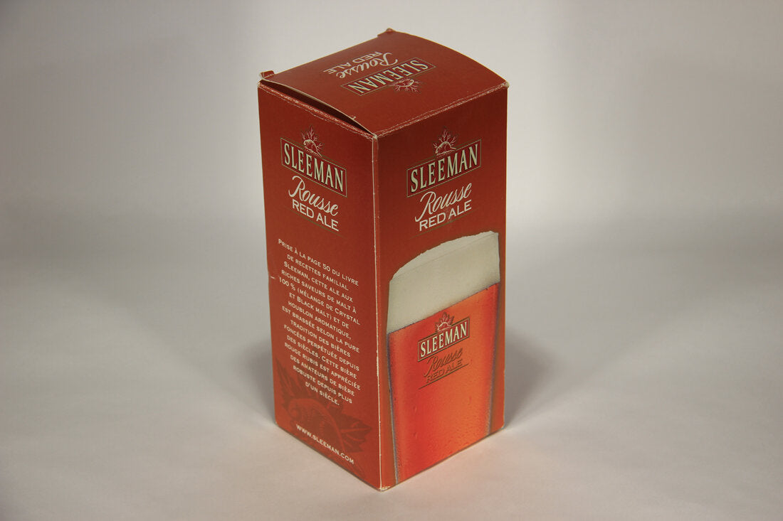 Sleeman Red Ale Beer Willi Becher Glass French Box Canada L009620