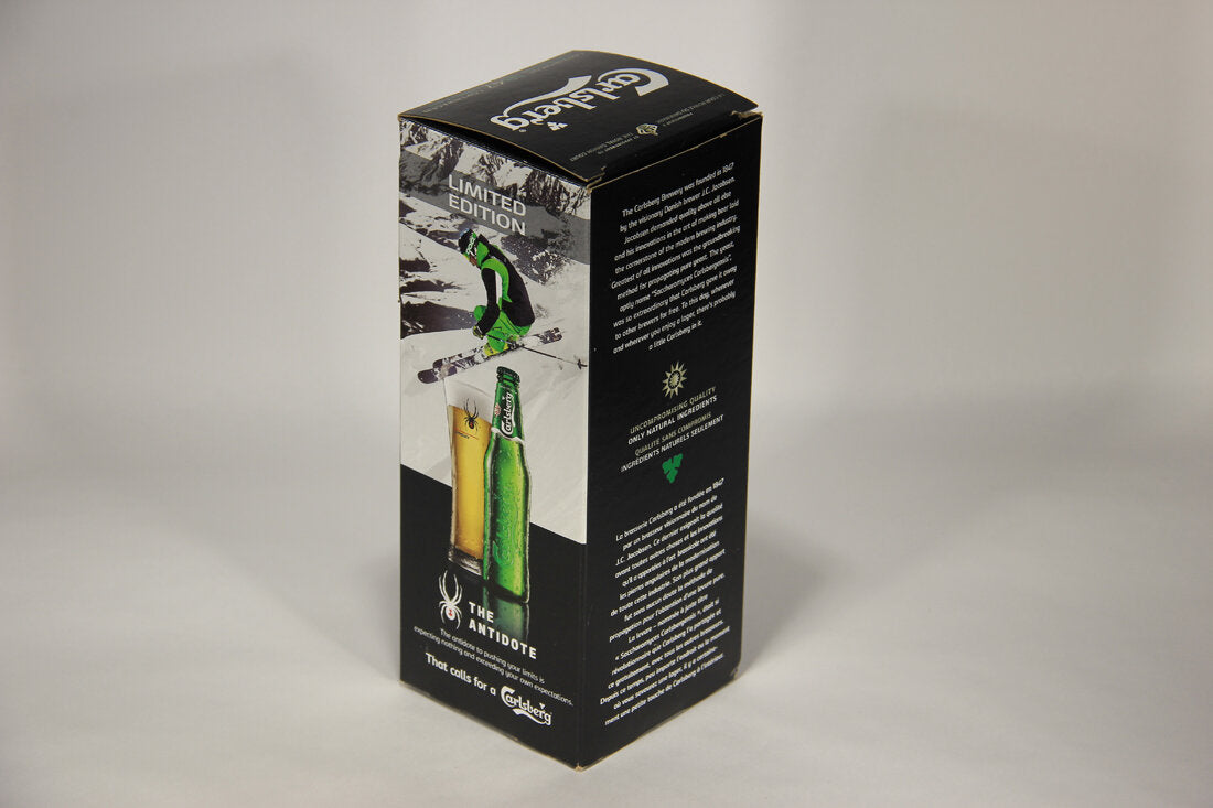 Carlsberg Antidote Limited Edition Beer Pilsner Glass Embossed 0.25L FR-ENG Box Denmark L009624