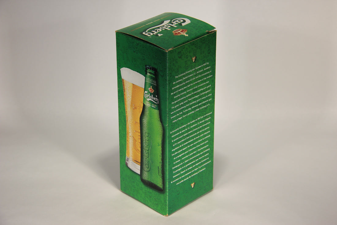 Carlsberg Beer Pilsner Glass Embossed 0.25L FR-ENG Box Denmark L009633