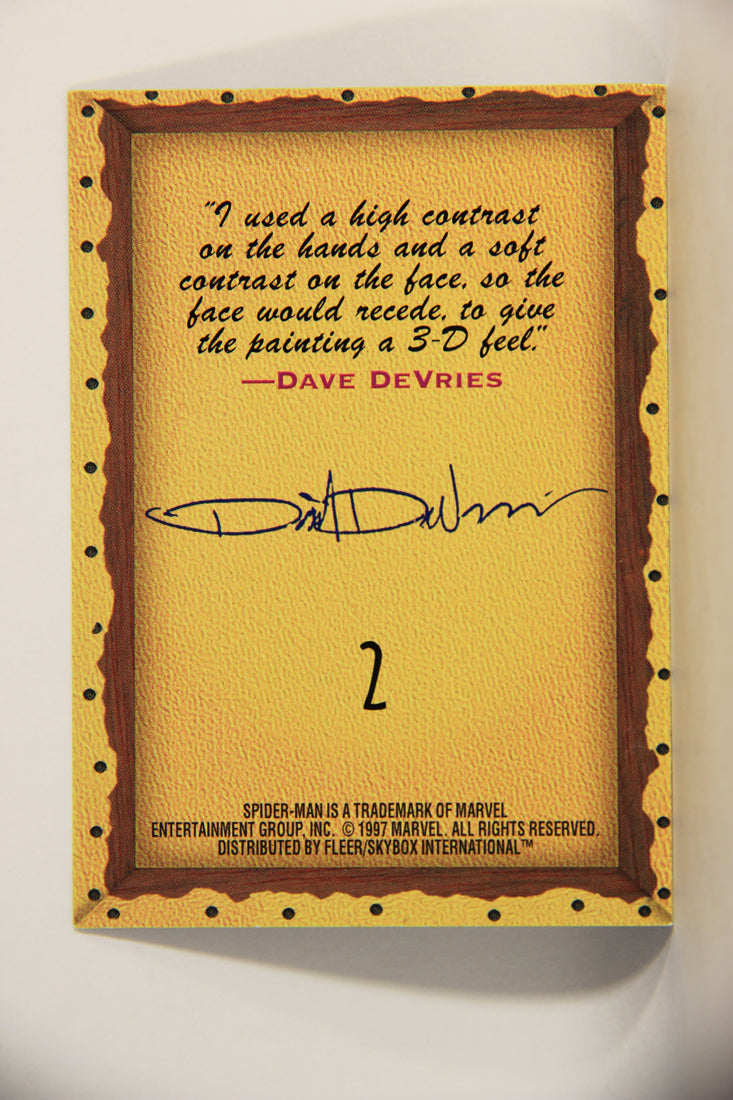 Spider-Man International 1997 Trading Card #2 Spider-Man Dave Devries ENG L009636