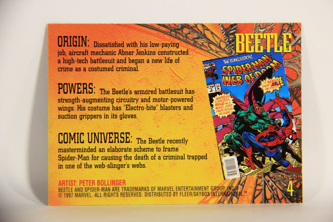 Spider-Man International 1997 Trading Card #4 Beetle ENG L009638