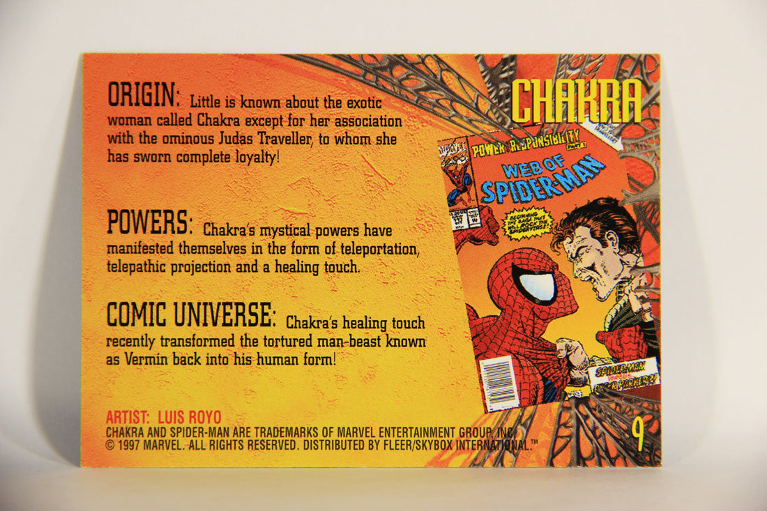 Spider-Man International 1997 Trading Card #9 Chakra ENG L009643