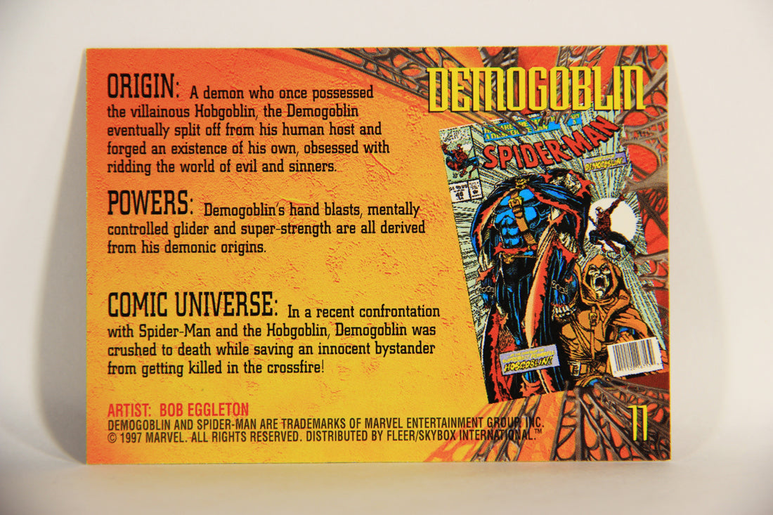 Spider-Man International 1997 Trading Card #11 Demogoblin ENG L009645