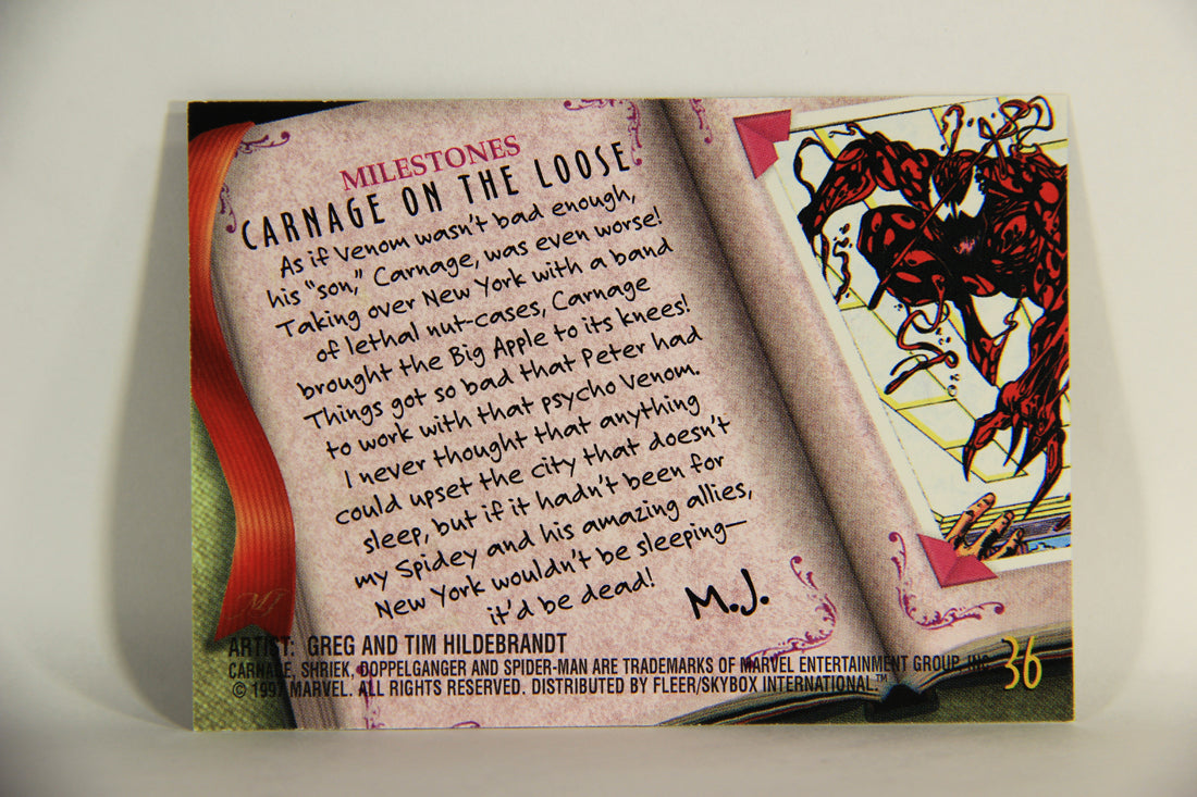 Spider-Man International 1997 Trading Card #36 Maximum Carnage ENG L009670