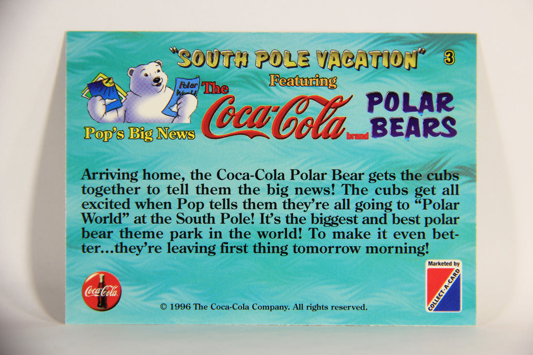 Coca-Cola Polar Bears 1996 Trading Card #3 Pop's Big News L009687