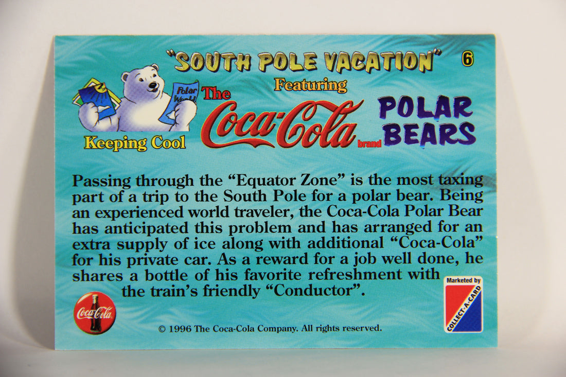 Coca-Cola Polar Bears 1996 Trading Card #6 Keeping Cool L009690