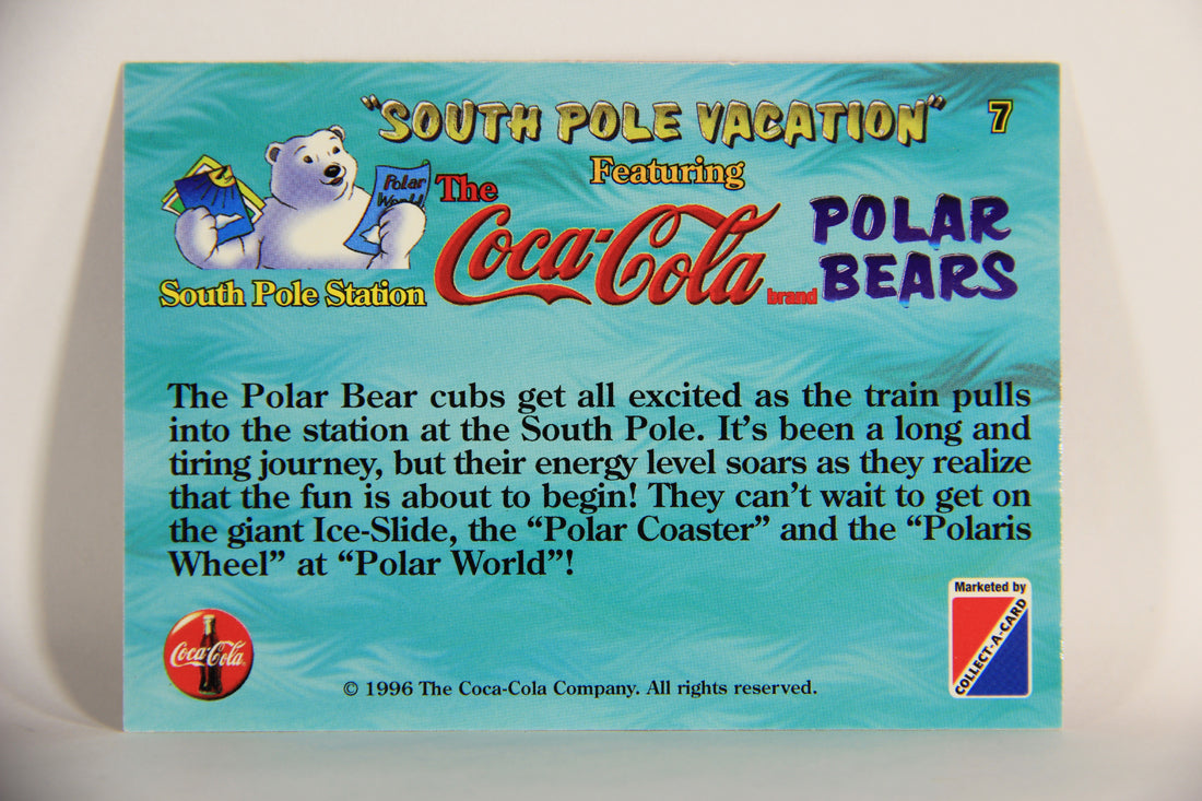 Coca-Cola Polar Bears 1996 Trading Card #7 South Pole Station L009691