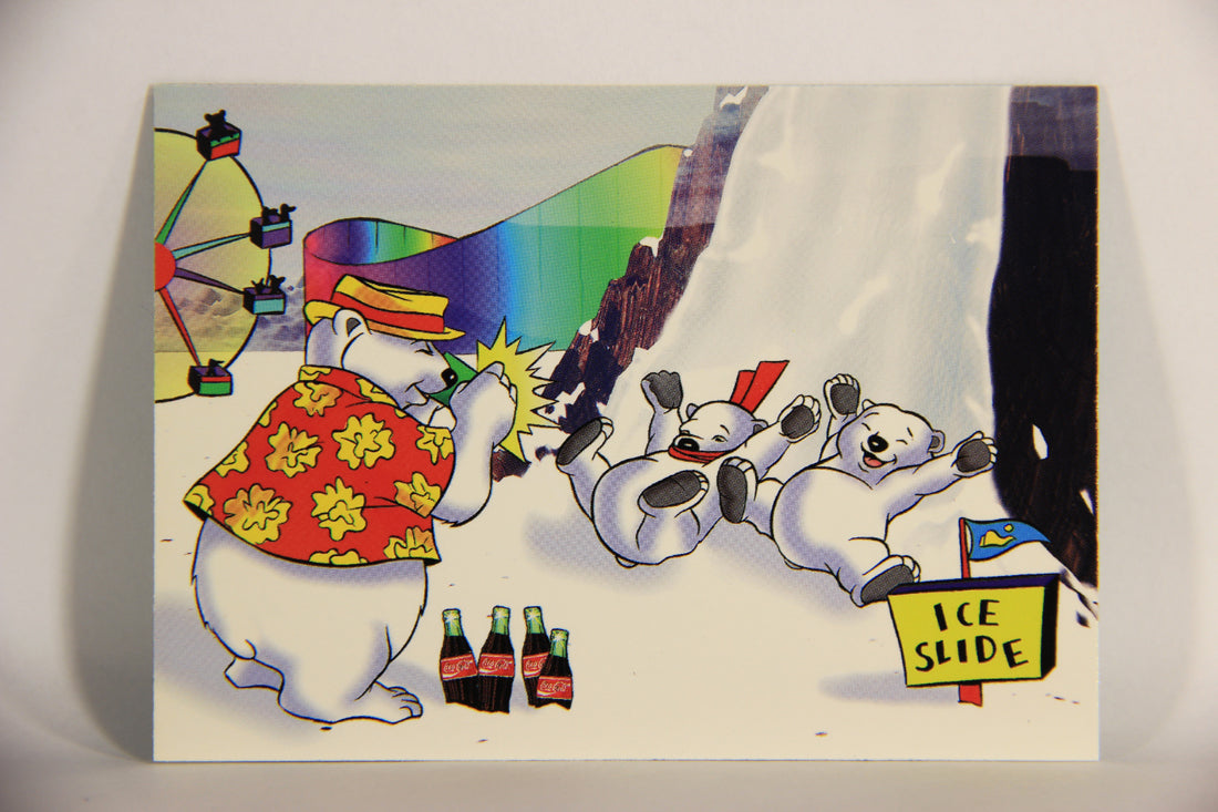 Coca-Cola Polar Bears 1996 Trading Card #10 Polar Ice-Slide L009694