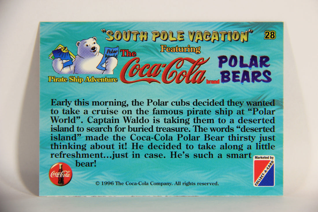 Coca-Cola Polar Bears 1996 Trading Card #28 Pirate Ship Adventure L009712