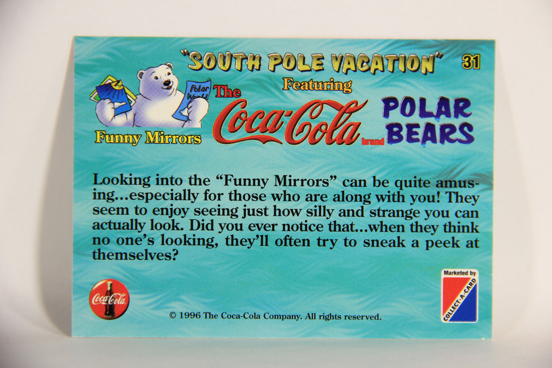 Coca-Cola Polar Bears 1996 Trading Card #31 Funny Mirrors L009715