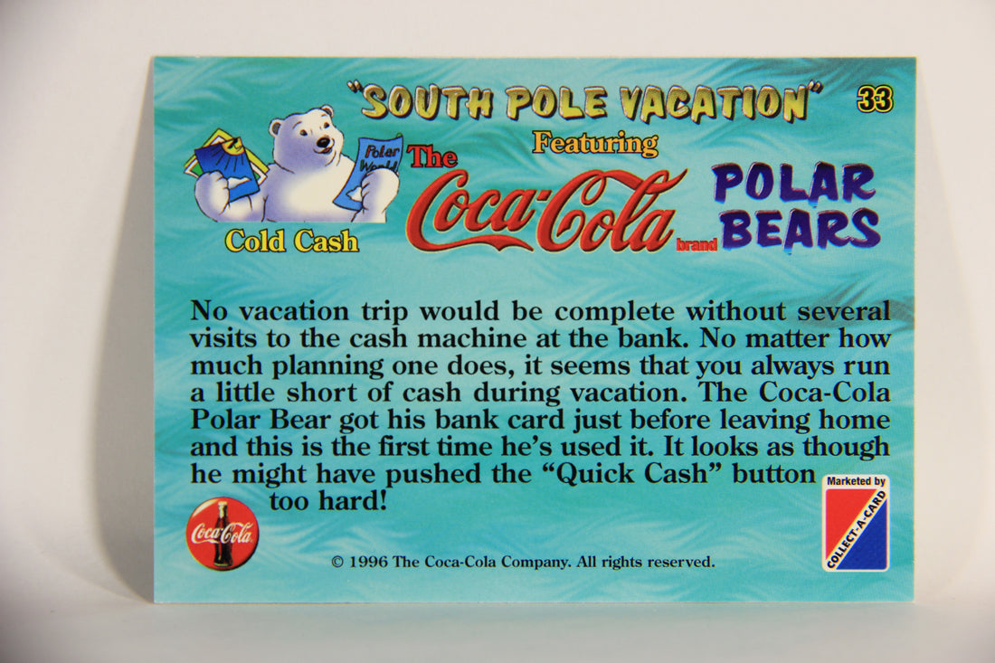 Coca-Cola Polar Bears 1996 Trading Card #33 Cold Cash L009717
