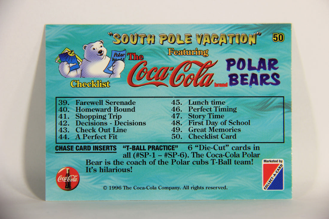 Coca-Cola Polar Bears 1996 Trading Card #50 Checklist L009734