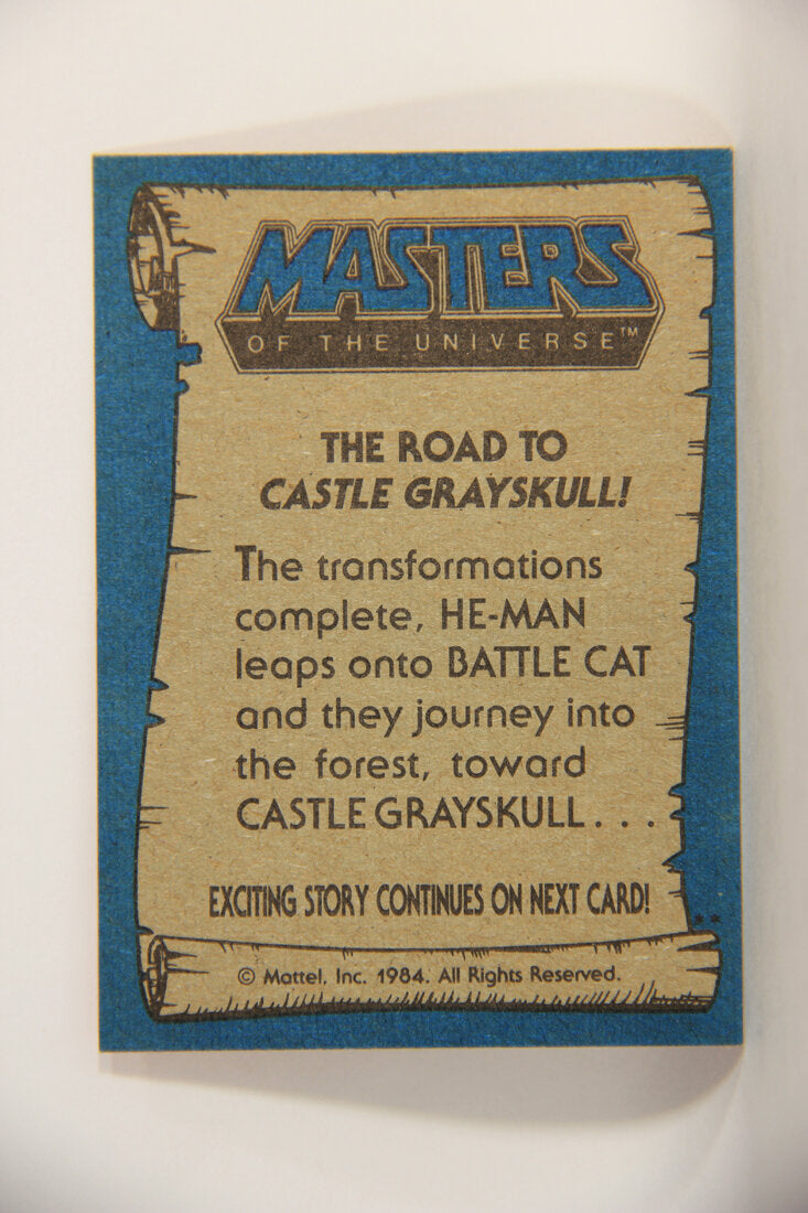 Masters Of The Universe MOTU 1984 Trading Card #15 The Road To Castle Grayskull ENG L009749
