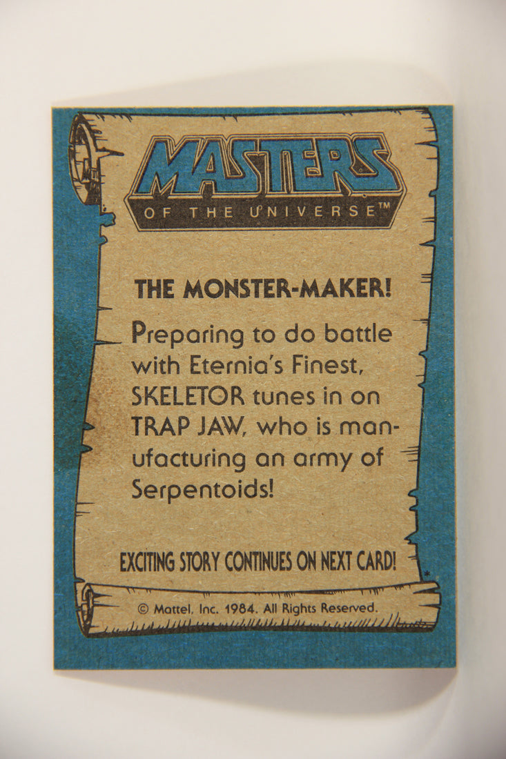 Masters Of The Universe MOTU 1984 Trading Card #24 The Monster-Maker ENG L009758