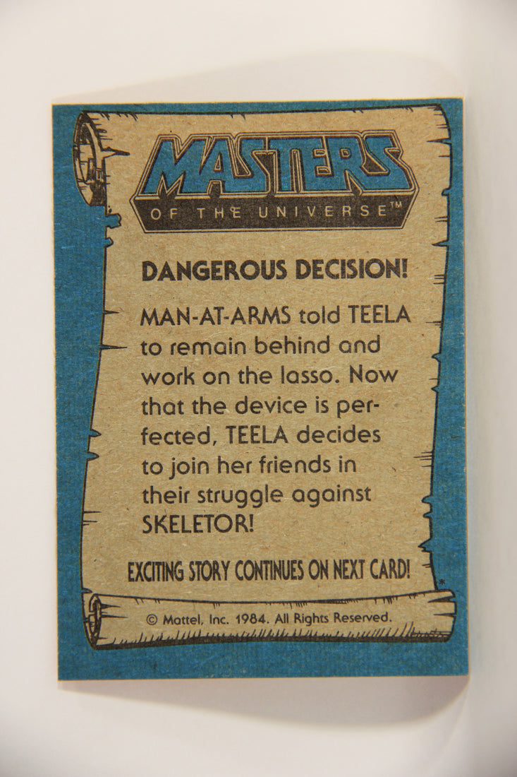 Masters Of The Universe MOTU 1984 Trading Card #30 Dangerous Decision ENG L009764