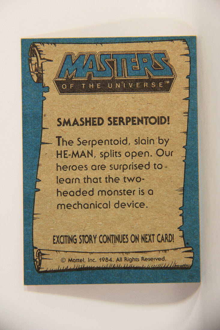 Masters Of The Universe MOTU 1984 Trading Card #52 Smashed Serpentoid ENG L009786