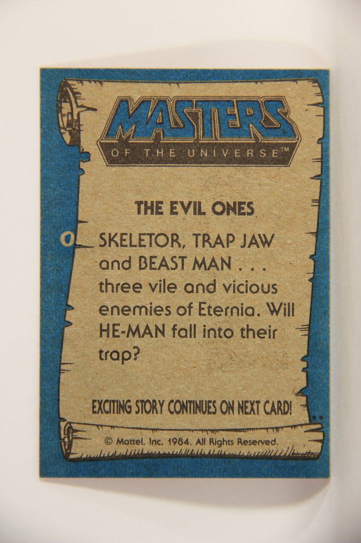 Masters Of The Universe MOTU 1984 Trading Card #54 The Evil Ones ENG L009788