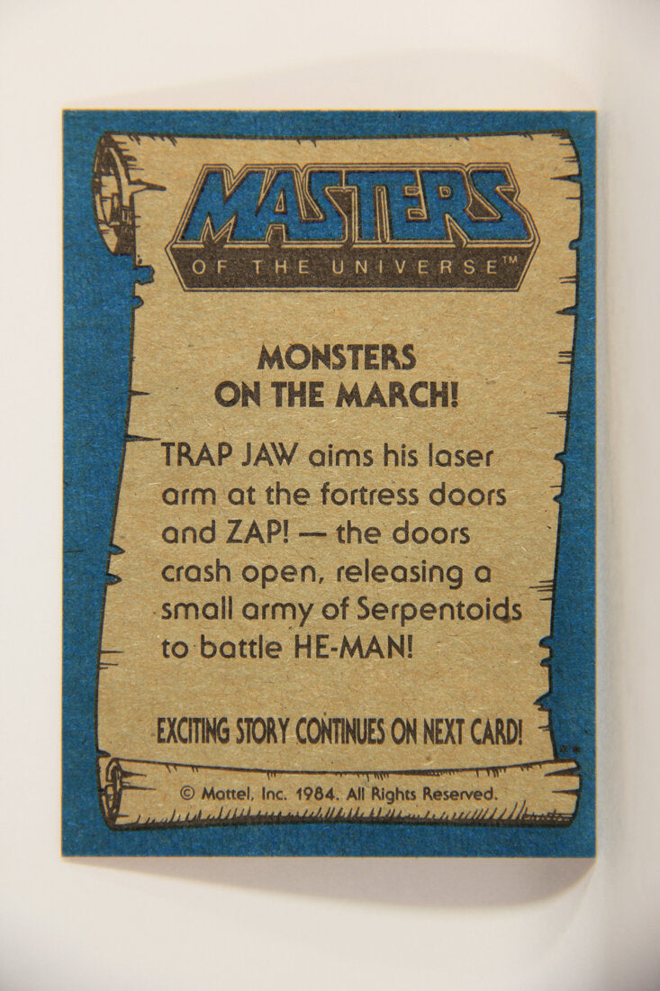 Masters Of The Universe MOTU 1984 Trading Card #55 Monsters On The March ENG L009789